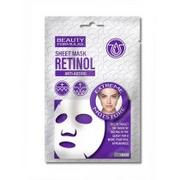 Maseczki do twarzy - Beauty Formulas Retinol Anti-Ageing Sheet Mask nawilżająca maska w płachcie do twarzy - miniaturka - grafika 1