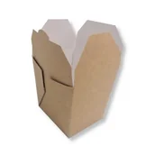 Opakowania gastronomiczne - Opakowanie na wynos food box 0,45 L kraft 50szt - miniaturka - grafika 1