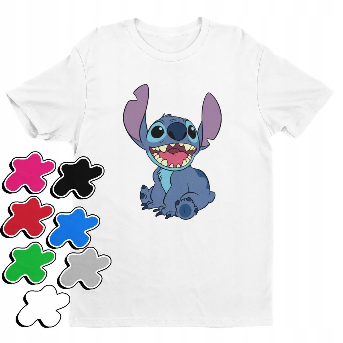 Koszulka T-Shirt Dziecięca Z Nadrukiem Duży Wybór Lilo Stitch -M 134-140