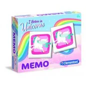 Gry planszowe - Clementoni Memo Jednorożec 18032 - miniaturka - grafika 1