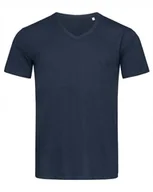 Koszulki męskie - Koszulka męska bawełniana T-shirt w serek Stedman V-Neck ST9010 Blue M - miniaturka - grafika 1
