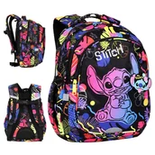 Plecaki szkolne i tornistry - Coolpack Disney Black Jerry Plecak Szkolny Młodzieżowy Stitch 3-komorowy Czarny - miniaturka - grafika 1