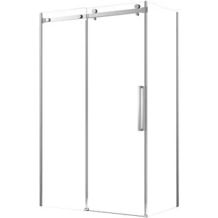 Bravat Omega kabina prysznicowa 120x80 cm prostokątna chrom/szkło przezroczyste OMEGA120x80CH - Kabiny prysznicowe - miniaturka - grafika 1