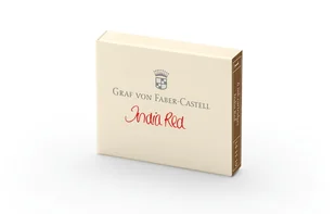 Naboje Graf von Faber-Castell India Red 6szt. - Naboje i atramenty - miniaturka - grafika 1