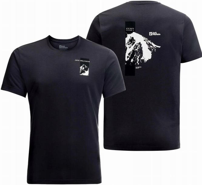 Jack Wolfskin Koszulka Męska Termoaktywna T-shirt Oddychający W Góry - L