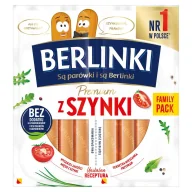 Kiełbasa i wędliny - Berlinki Premium Parówki z szynki 360 g (2 x 180 g) - miniaturka - grafika 1