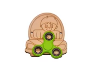 Zabawki interaktywne dla dzieci - Eko autko + kolorowy spinner na tablicę manipulacyjna. - miniaturka - grafika 1