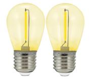 Żarówki LED - ZESTAW 2x LED Żarówka PARTY E27/0,3W/36V żółta - miniaturka - grafika 1