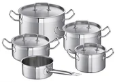 Zestawy garnków i patelni - Schulte-Ufer Garnki Stalowe Profi-Line Mega Zestaw 5szt. - miniaturka - grafika 1