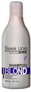 Stapiz Sleek Line Blond, szampon z jedwabiem, 300 ml - Szampony do włosów - miniaturka - grafika 3