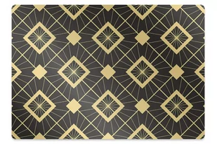 Mata na podłogę pod krzesło Retro wzór 100x70 cm - Podnóżki, podpórki, podkładki - miniaturka - grafika 1