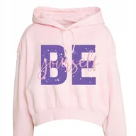 Zestawy upominkowe - RÓŻOWA BLUZA Damska BE YOURSELF Girl Power Ciekawe Wzory Rozmiar 146 cm - miniaturka - grafika 1
