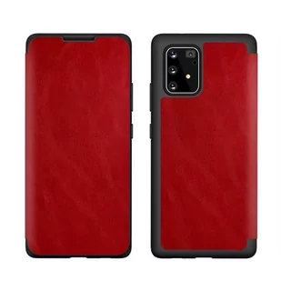 Etui Leather Book Huawei P40 Pro czerwo ny/red - Etui i futerały do telefonów - miniaturka - grafika 1