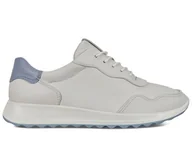 Sneakersy damskie - Sneakersy damskie ECCO FLEXURE białe skórzane 35 - miniaturka - grafika 1