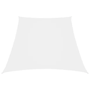 vidaXL Trapezowy żagiel ogrodowy, tkanina Oxford, 4/5x4 m, biały 135299 - Parasole ogrodowe - miniaturka - grafika 7