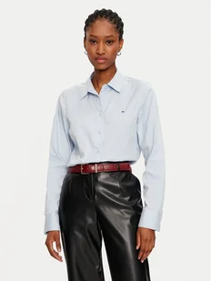 Tommy Hilfiger Koszula WW0WW44084 Błękitny Regular Fit - Koszule damskie - miniaturka - grafika 1