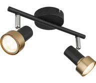 Lampy sufitowe - Globo 57917-2G - Oświetlenie punktowe MASON 2xGU10/25W/230V czarny/złoty - miniaturka - grafika 1