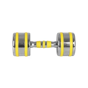inSPORTline Hantla chromowana inSPORTline Yellsteel 10 kg hantel 20840 - Hantle i ciężarki - miniaturka - grafika 1