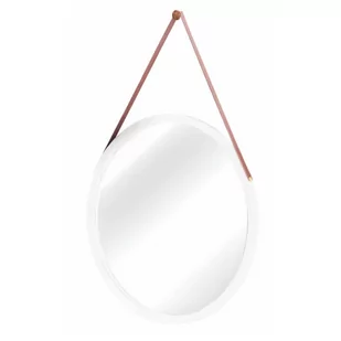 Lustro ścienne Lemi z bambusową ramą,  śr. 45 cm - Szafy i regały magazynowe - miniaturka - grafika 1