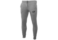 Spodnie męskie - Puma  Spodnie Męskie Dresowe Bawełniane Ess Slim Pants Grey 586749 03 Xxl - miniaturka - grafika 1