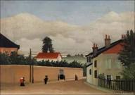 Plakaty - Outskirts of Paris, Henri Rousseau - plakat 59,4x42 cm - miniaturka - grafika 1