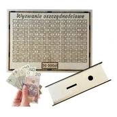 Skarbonki - Skarbonka wykreślana wyzwanie tracker oszczędzanie prezent upominek 30000 - miniaturka - grafika 1