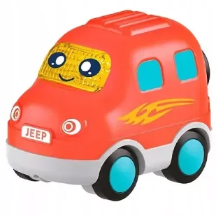 SAMOCHÓD JEEP SAMOCHODZIK POMARAŃCZOWY SŁUŻBY MIEJSKIE AUTO Z DŹWIĘKAMI - Zabawki interaktywne dla dzieci - miniaturka - grafika 1