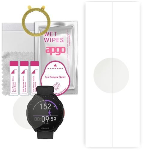 1x folia hydrożelowa MATOWA do Polar Pacer - apgo Smartwatch Hydrogel MATTE Protection Ochrona na ekran smartwatcha