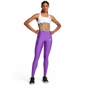Legginsy - Damskie legginsy treningowe Under Armour Heatgear Rib Legging - fioletowe - miniaturka - grafika 1