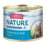 Mokra karma dla kotów - Schmusy Nature Sea Fish karma mokra dla kotów adult Czysty tuńczyk 48x185 g - miniaturka - grafika 1