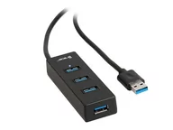 Huby USB - Tracer Hub H39 TRAPOD45895 4x USB 3.0 kolor czarny - miniaturka - grafika 1