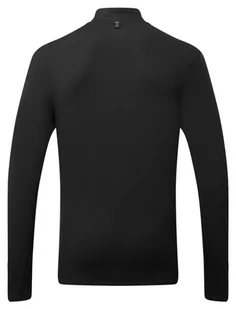 RONHILL bluza biegowa męska CORE THERMAL 1/2 ZIP TEE black/ bright white - Bluzy sportowe męskie - miniaturka - grafika 2