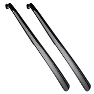 Akcesoria podróżnicze - 2x Długa plastikowa łyżka do butów coccine czarna 60 cm - miniaturka - grafika 1