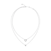 Naszyjniki - Naszyjnik Męski Guess JUBN05026JWRHT-U Srebrzysty - miniaturka - grafika 1