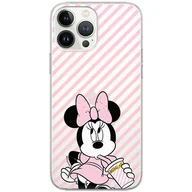 Etui i futerały do telefonów - Etui Disney dedykowane do Iphone 12 Mini, wzór: Minnie 017 Etui częściowo przeźroczyste, oryginalne i oficjalnie licencjonowane - miniaturka - grafika 1