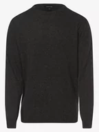Swetry męskie - Andrew James - Sweter męski z dodatkiem kaszmiru, szary - miniaturka - grafika 1