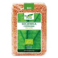Ziarna i nasiona roślin strączkowych - Bio Planet SERIA ZIELONA SOCZEWICA CZERWONA BIO 500 g - - miniaturka - grafika 1