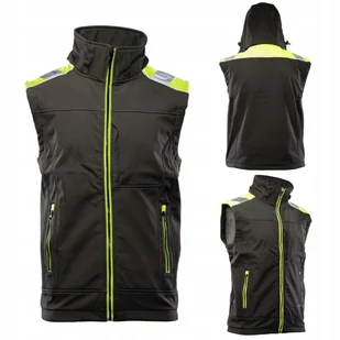 Bezrękawnik męski roboczy softshell KAMIZELKA ODBLASKOWY WYGODNY CIEPŁY 2XL - Odzież robocza - miniaturka - grafika 1
