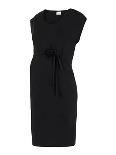 Sukienki ciążowe - MAMALICIOUS Jade Sleeveless Sweat Dress, czarny, L - grafika 1