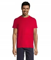 Koszulki męskie - T-shirt Koszulka Męska WYSOKA JAKOŚĆ Sol's REGENT 11380 Red L - miniaturka - grafika 1