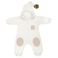 Kombinezony dla dzieci - Hi Little One kombinezon całoroczny z kapturem TOG 2,0 OverSize BOHO White roz M Pom Pom - miniaturka - grafika 1