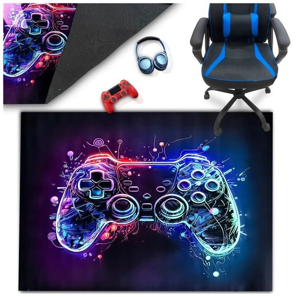 Dywan Dla Gracza Gamingowy Antypoślizgowy Młodzieżowy 140x200 Cm Pad Gamer