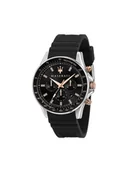 Zegarki męskie - Maserati Zegarek Sfida R8871640002 Czarny - miniaturka - grafika 1