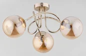 Lampy sufitowe - Banko lampa sufitowa 3xE14 antyczne złoto 62367 - miniaturka - grafika 1