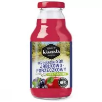 Sady Wincenta Sok 100% jabłkowo-porzeczkowy naturalnie mętny tłoczony NFC 330 ml - Soki i napoje niegazowane - miniaturka - grafika 1