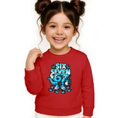 Bluzy dla dziewczynek - BLUZA DZIECIĘCA 67 SIX SEVEN KLOCKI VIRAL DLA CHŁOPCA DZIEWCZYNKI 146-152 - miniaturka - grafika 1