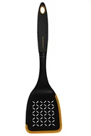 Pozostałe akcesoria kuchenne - Fackelmann 40399 szufla Forata z nylonu z silikonową krawędzią, ok. 31 x 8,5 cm, miękka kolekcja, (kolor: czarny i pomarańczowy, ilość: 1 sztuka - miniaturka - grafika 1