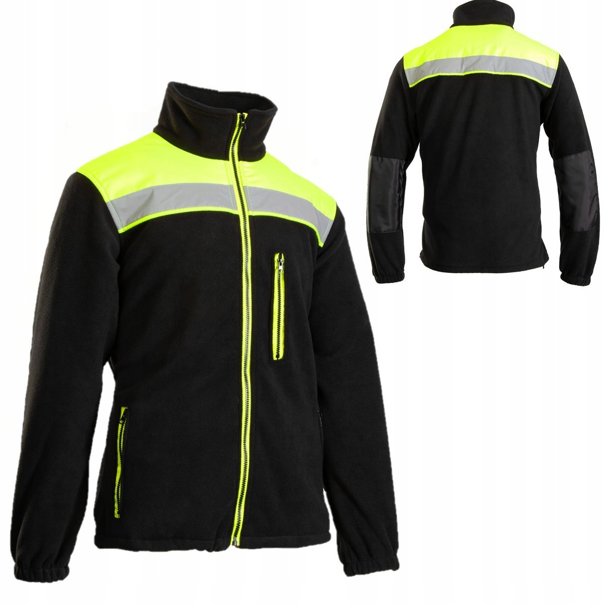 Polar roboczy BLUZA polarowa MĘSKA CIEPŁA ostrzegawcza odblaskowy BHP 4XL