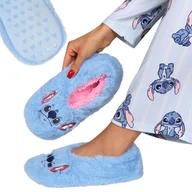 Skarpetki dla dzieci - DISNEY Stitch CIEPŁE dziewczęce WCIĄGANE papcie domowe, ANTYPOŚLIZGOWE kapcie do domu 30.5/36 EU - miniaturka - grafika 1