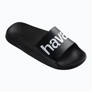 Klapki Havaianas Classic Logomania navy black - Klapki i japonki damskie - miniaturka - grafika 1